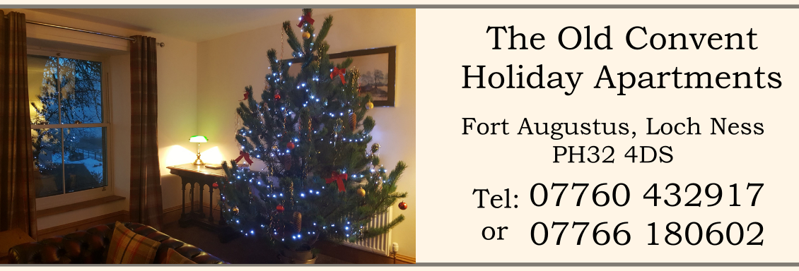 Old Convent Apartments at Christmas, Fort Augustus Scotland